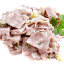 Salade de museau de porc à la lyonnaise