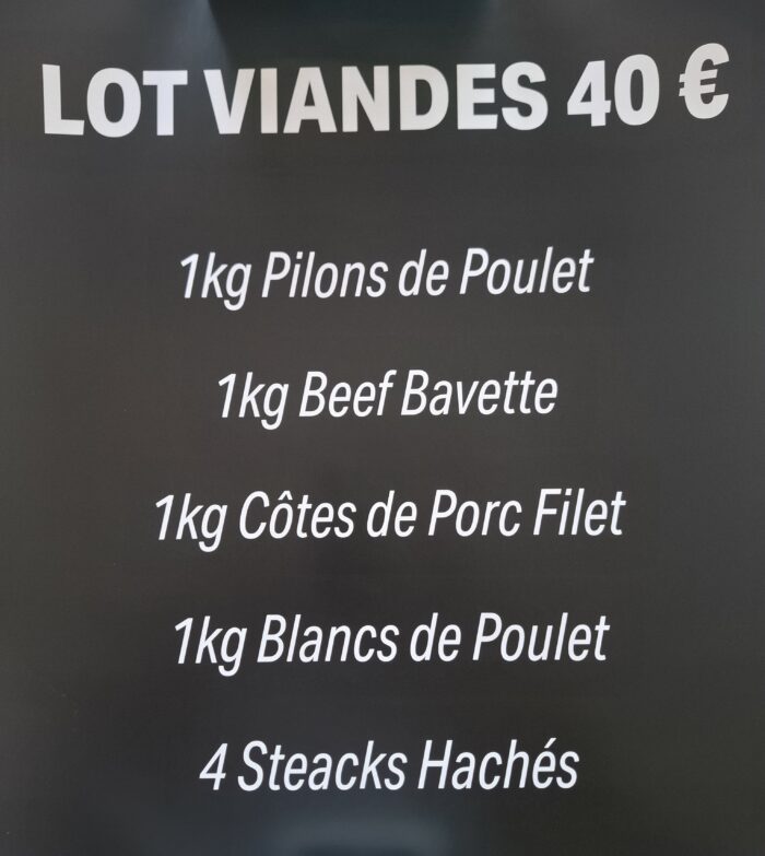 Lot à 40€