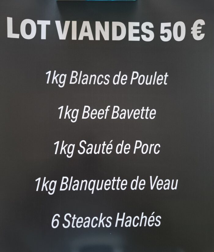 Lot à 50€