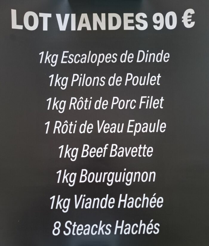 Lot à 90€